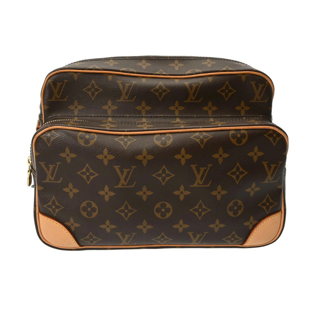 LOUIS VUITTON Monogram Nile Brown Canvas Shoulder Bag